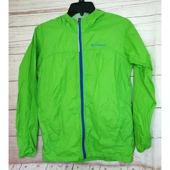 Columbia Sportswear Company Lime Green Kids Large (14/16) Windbreaker - Picture 1 of 11
